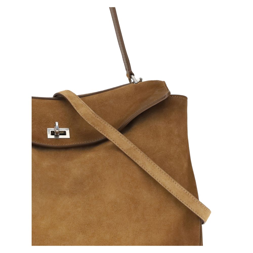 Bolso de hombro Balenciaga Bos Taurus de piel de becerro marrón