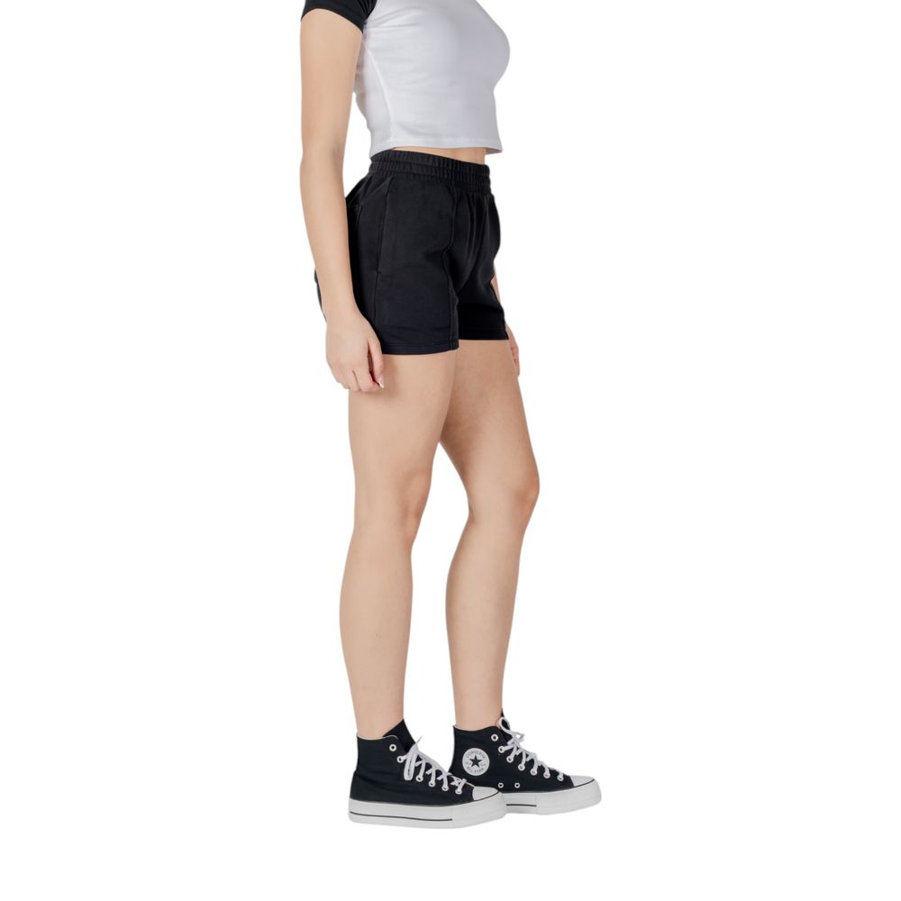 Converse Shorts Bermuda de Algodón Negros