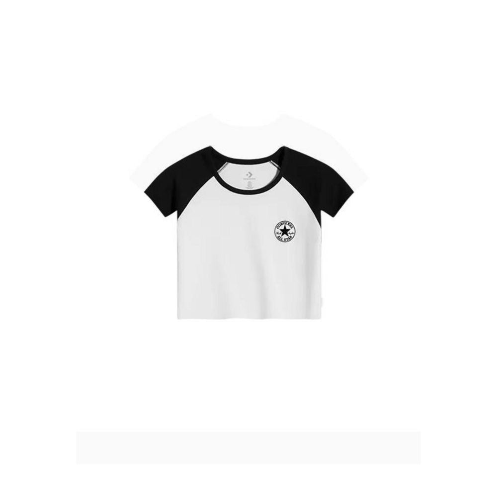 Ropa deportiva de algodón blanca y negra de Converse