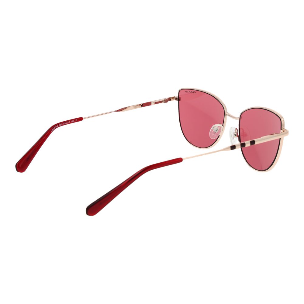 Lunettes de soleil Gant en métal or rose