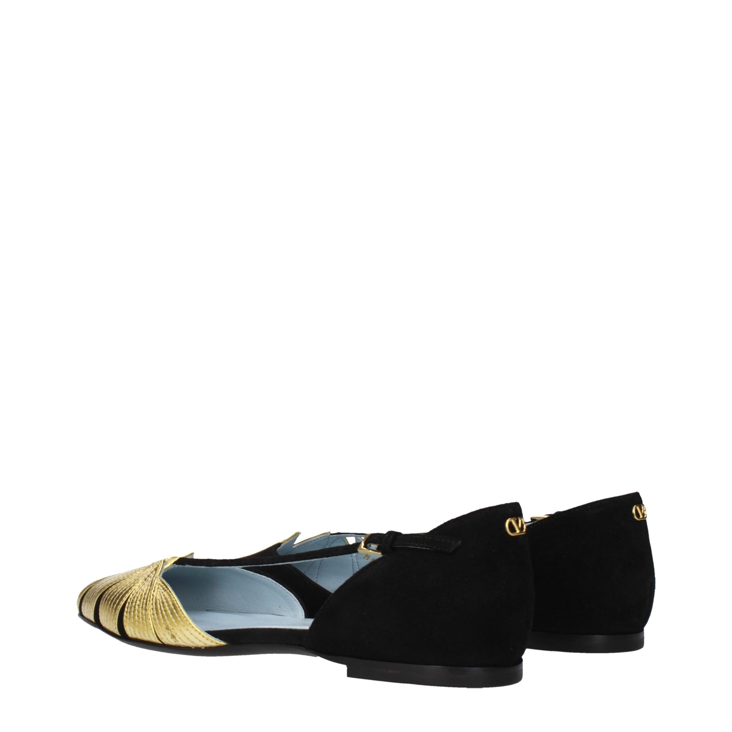 Sandalias Planas Valentino Garavani De Piel Negra