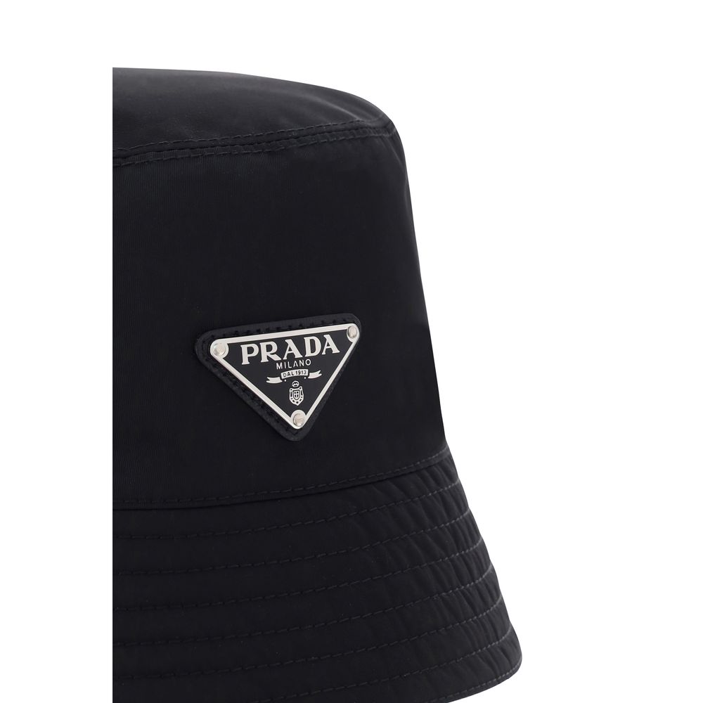 Gorro Bucket De Poliamida Negra Prada Coleccion Re Nylon