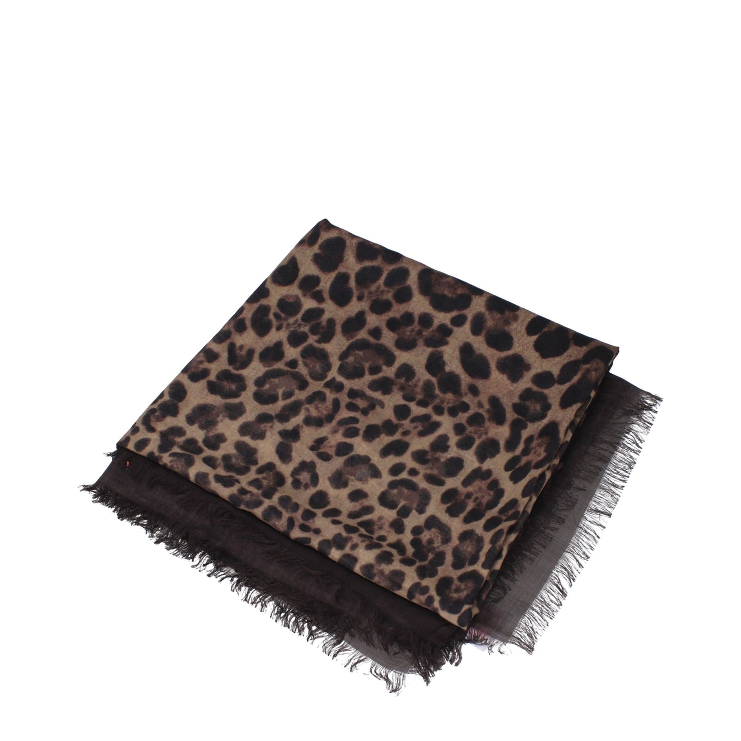 Valentino Garavani Brown Cashmere Foulard Scarf