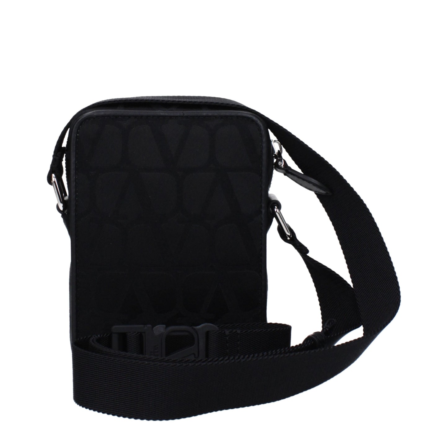Valentino Garavani Black Fabric Crossbody Bag