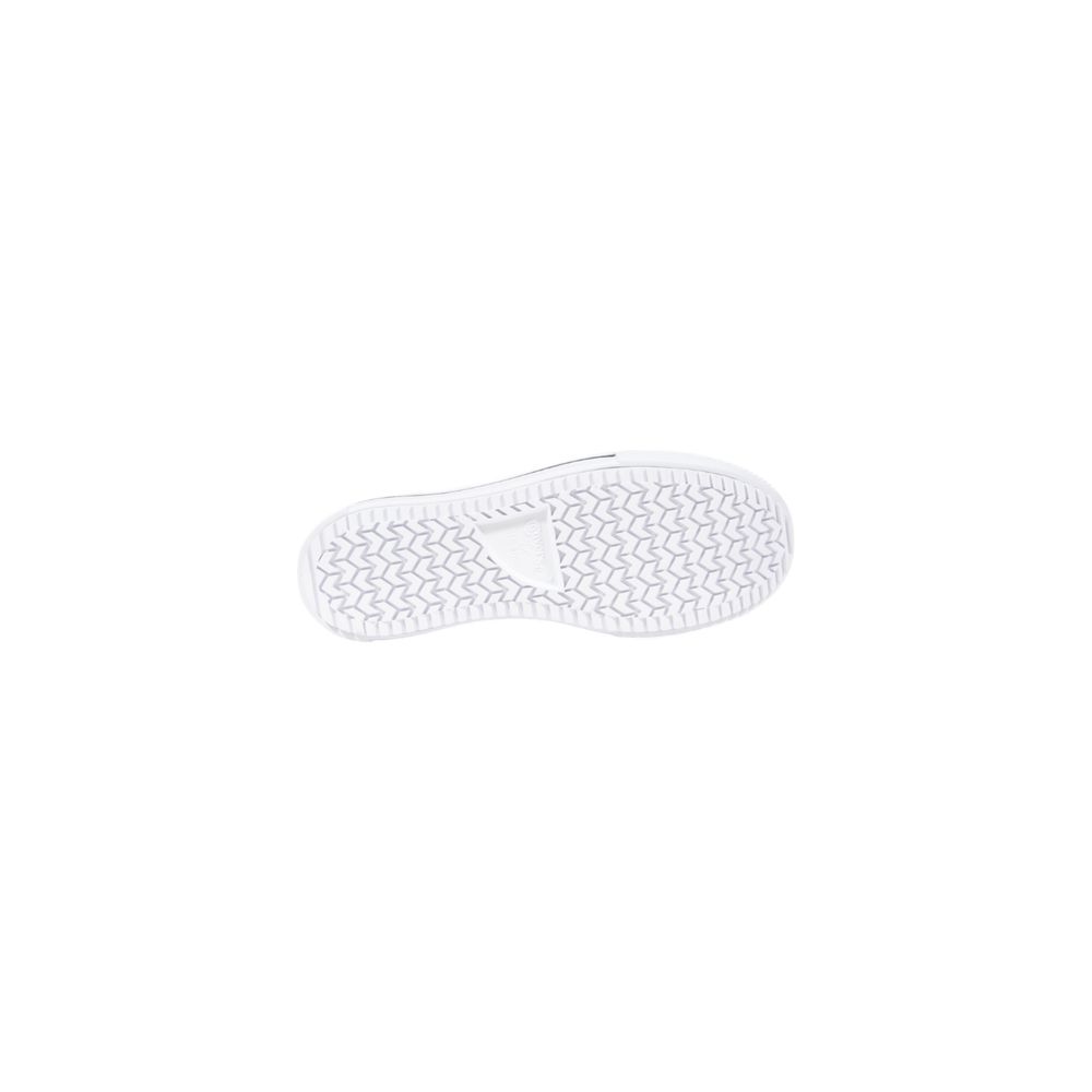 Converse Zapatillas Plataforma De Tela Negra Y Blanca