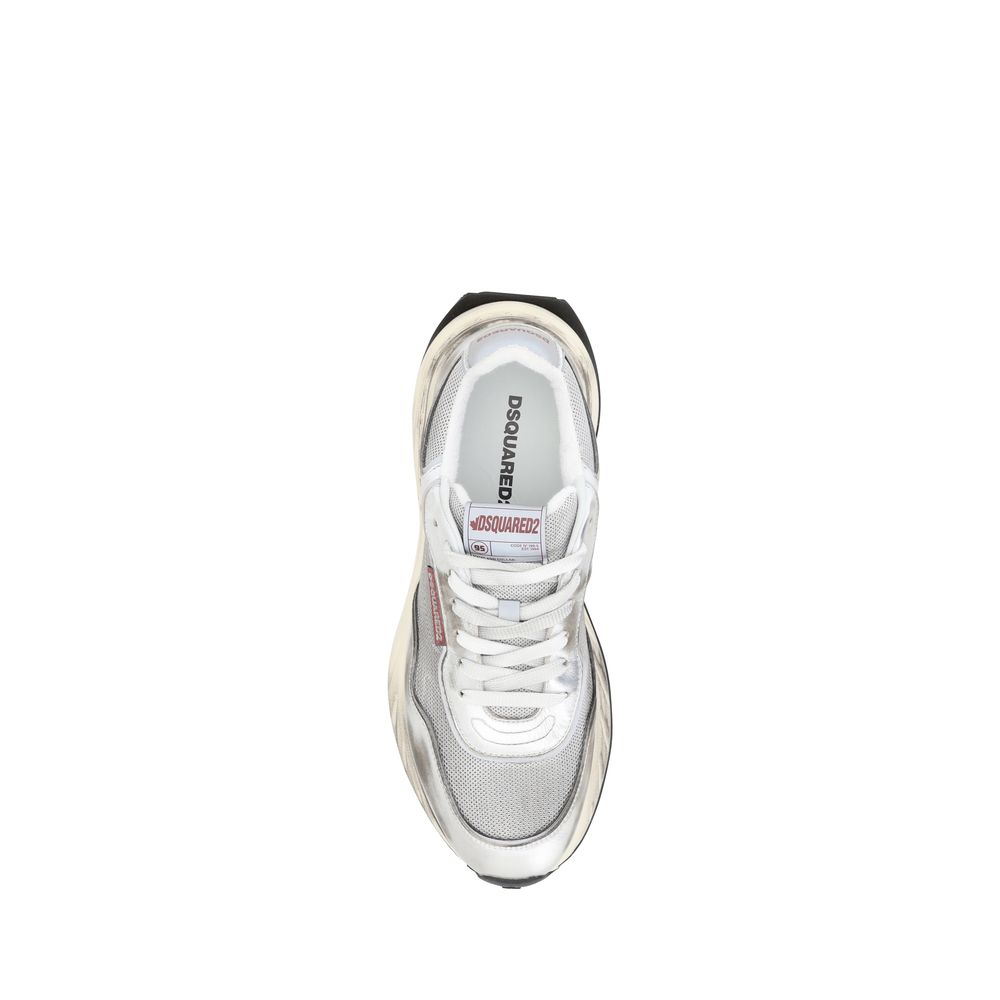 Zapatillas deportivas Dsquared² de piel de becerro blanca Bos Taurus