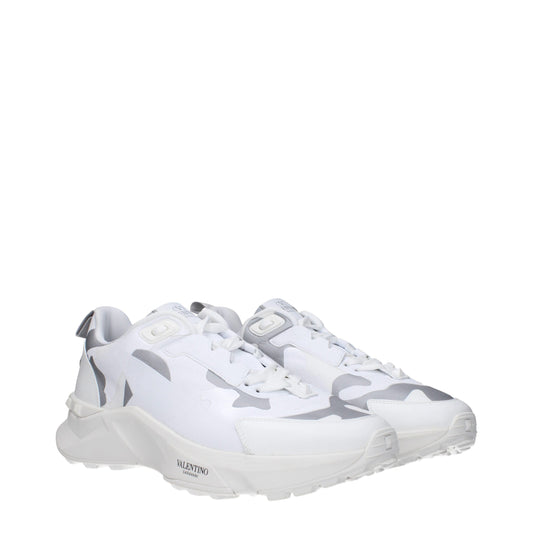 Valentino Garavani White Fabric Sneakers