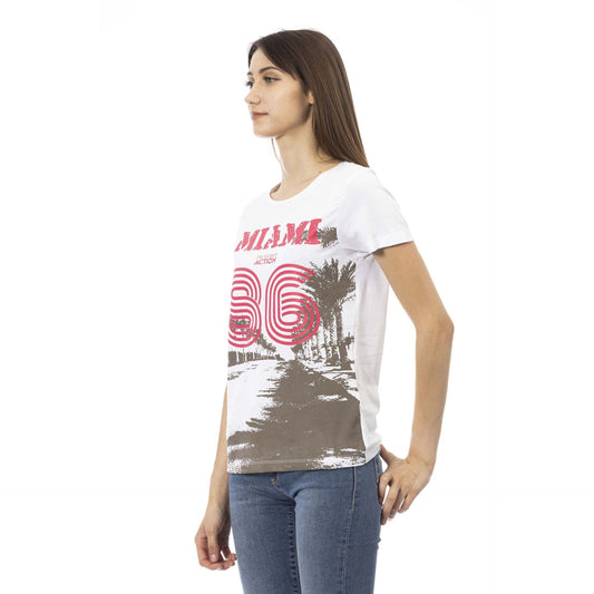Camiseta de mujer Trussardi Action 90% algodón