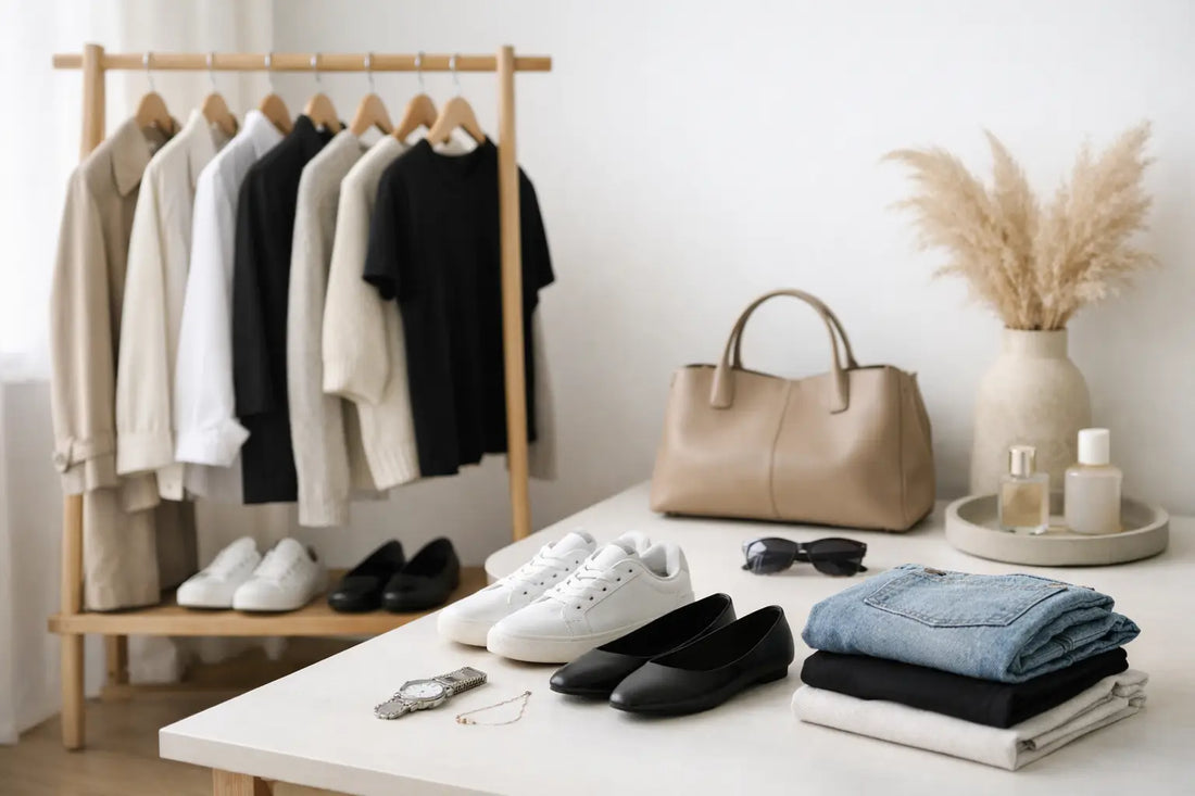Guía armario minimalista con 12 piezas clave