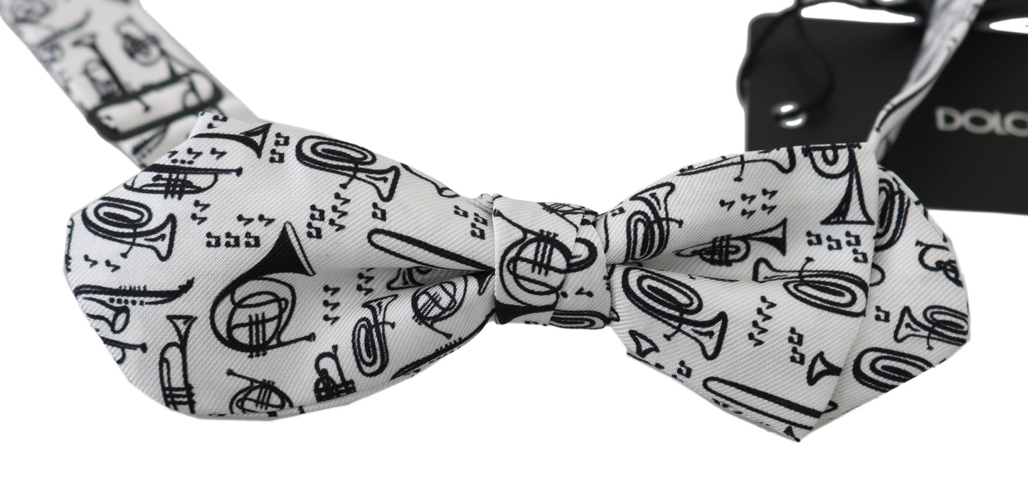 Pajarita Ajustable Papillon Instruments Blanca Dolce & Gabbana para Hombre