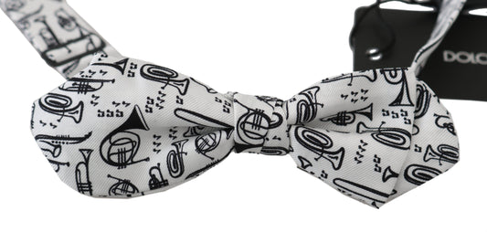 Pajarita Ajustable Papillon Instruments Blanca Dolce & Gabbana para Hombre