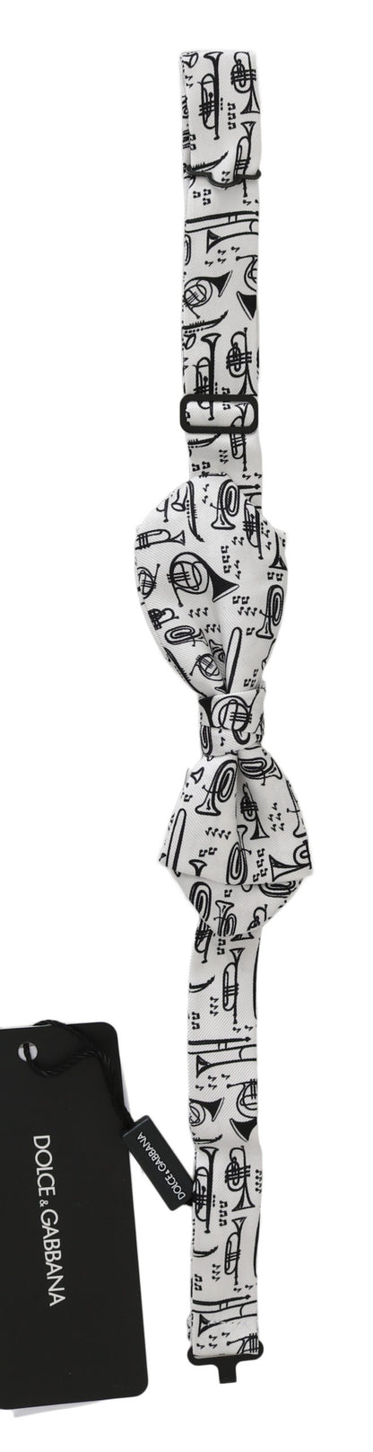 Pajarita Ajustable Papillon Instruments Blanca Dolce & Gabbana para Hombre
