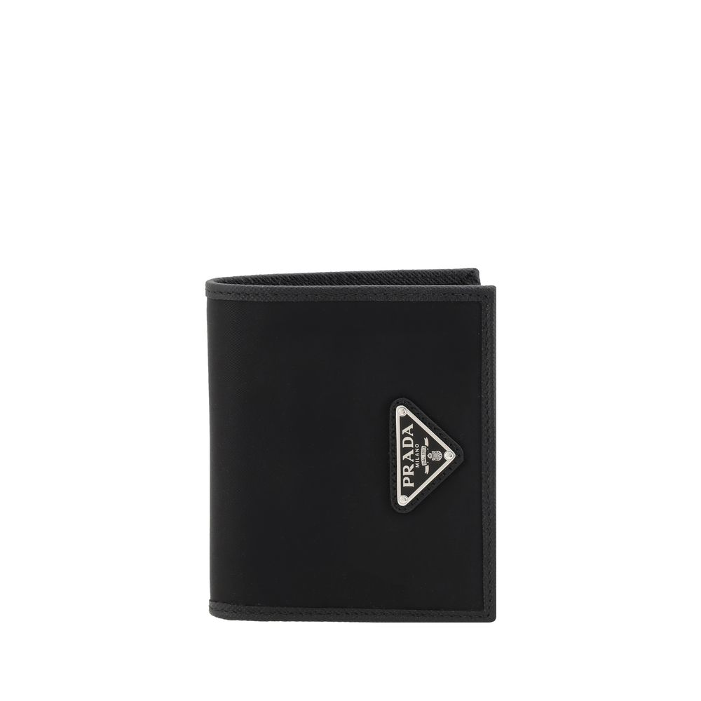 Cartera De Nylon Negro De Prada Con Organización Interna