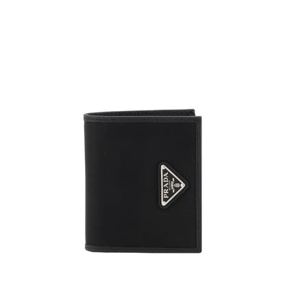 Cartera De Nylon Negro De Prada Con Organización Interna