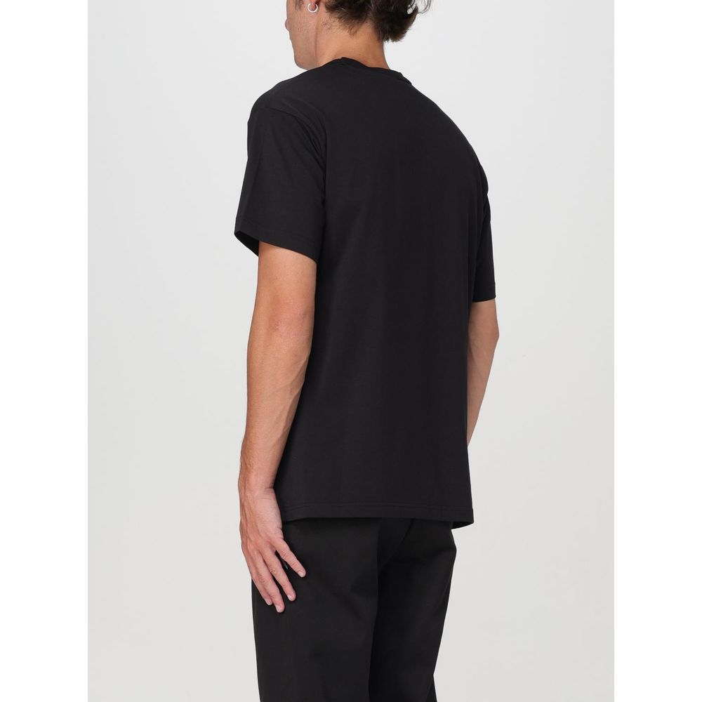 Versace Jeans T-shirt Noir En Coton Essentiel