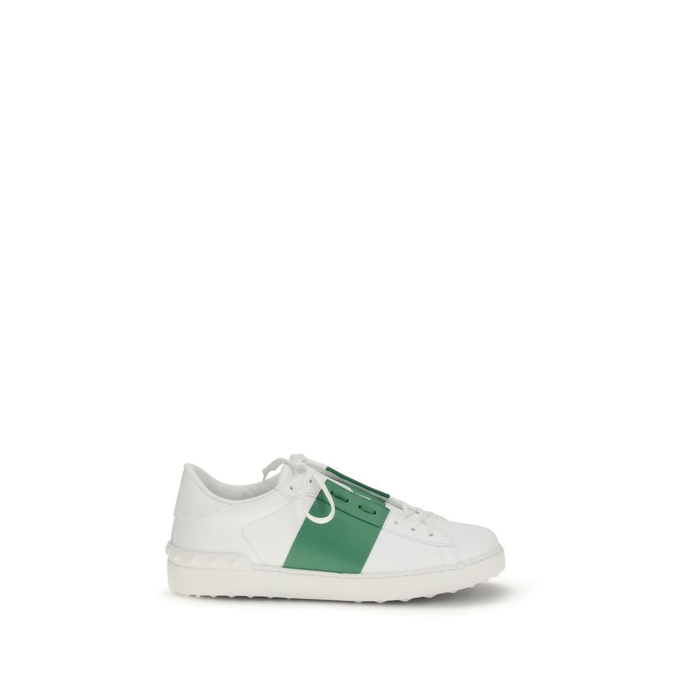 Valentino Garavani White Low-Cut Bos Taurus Leather Sneakers