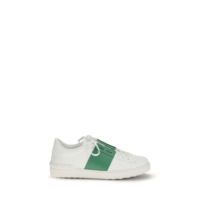 Valentino Garavani White Low-Cut Bos Taurus Leather Sneakers