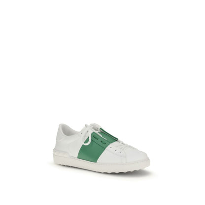 Valentino Garavani White Low-Cut Bos Taurus Leather Sneakers