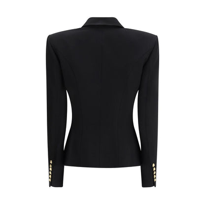Blazer de lana negra Balmain Oves Aries