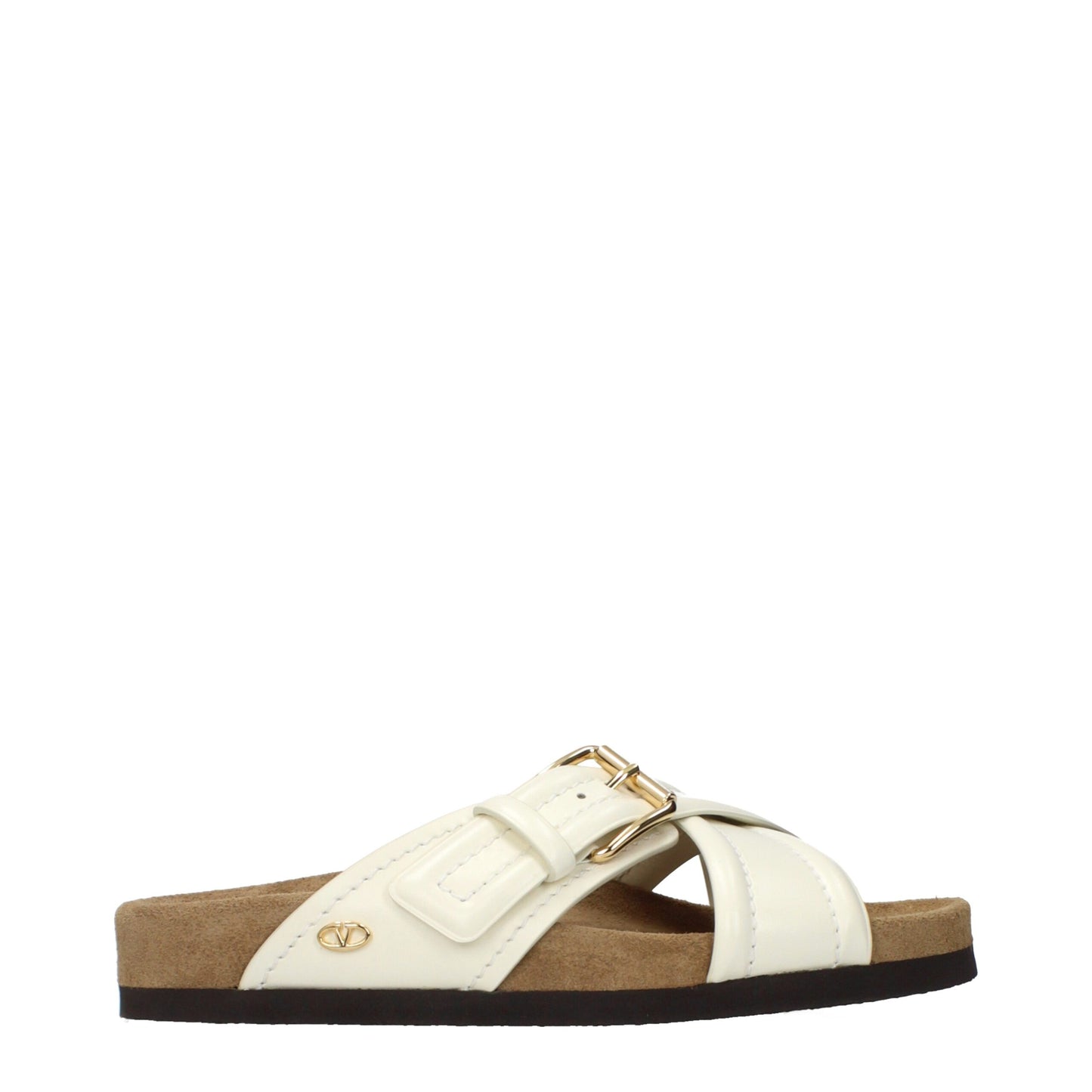 Valentino Garavani Beige Leather Slipper Sneakers