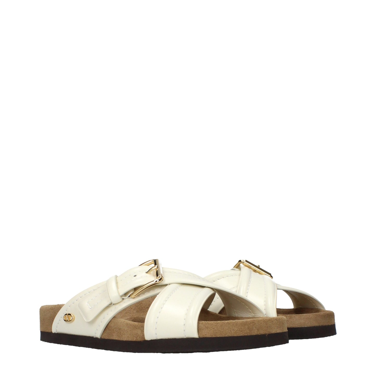 Valentino Garavani Beige Leather Slipper Sneakers