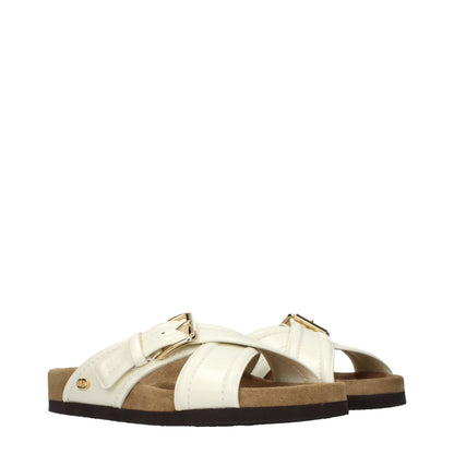 Valentino Garavani Beige Leather Slipper Sneakers