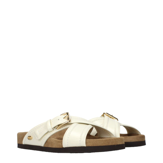 Valentino Garavani Beige Leather Slipper Sneakers