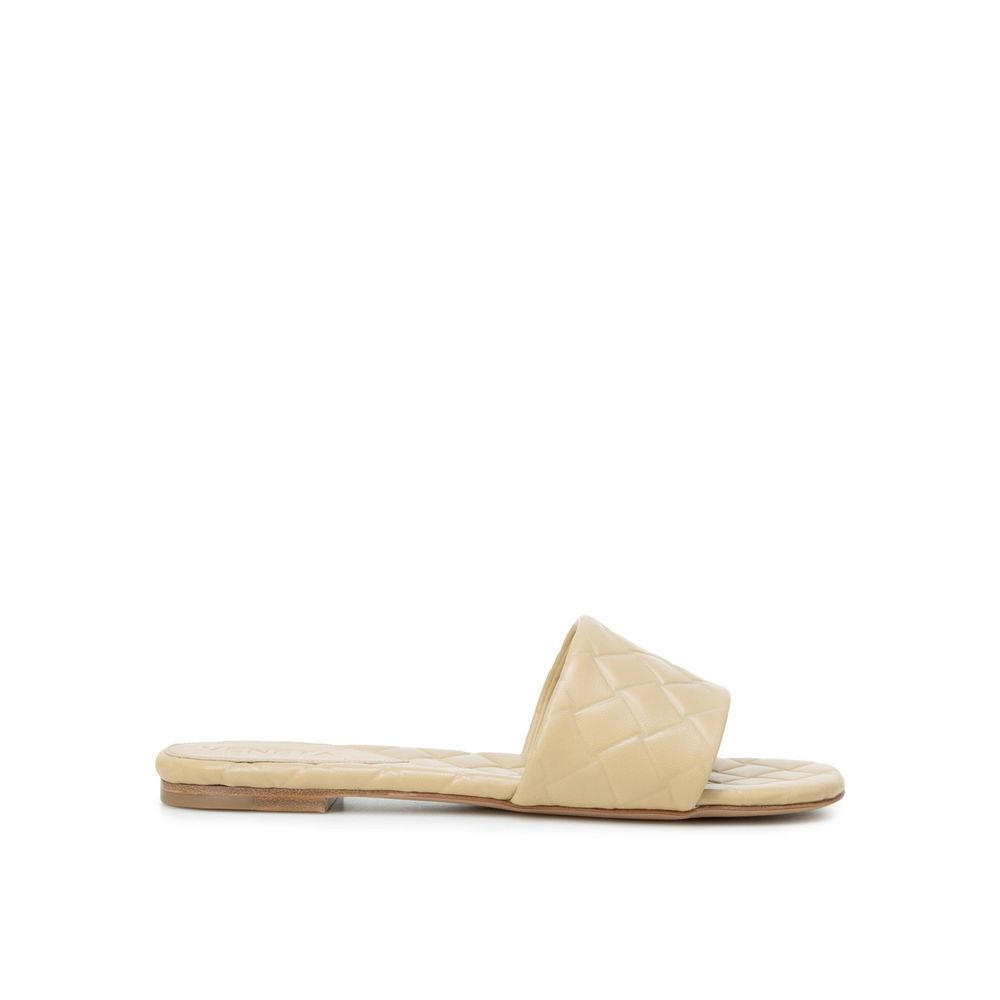 Sandales Bottega Veneta en cuir d'agneau beige