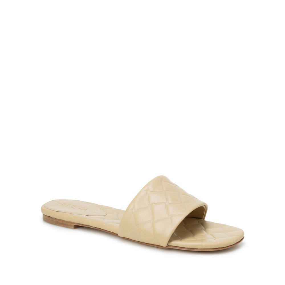 Sandales Bottega Veneta en cuir d'agneau beige