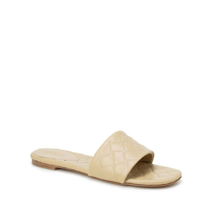 Sandales Bottega Veneta en cuir d'agneau beige