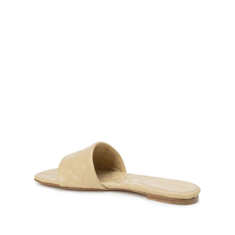 Sandales Bottega Veneta en cuir d'agneau beige