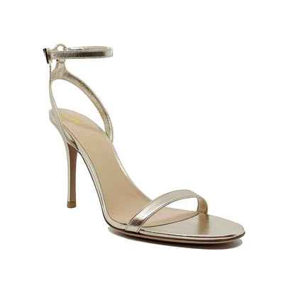 Sandales Valentino Garavani en cuir avec talon aiguille doré