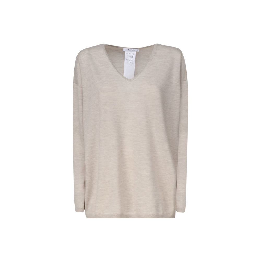 Suéter de cachemir beige Max Mara