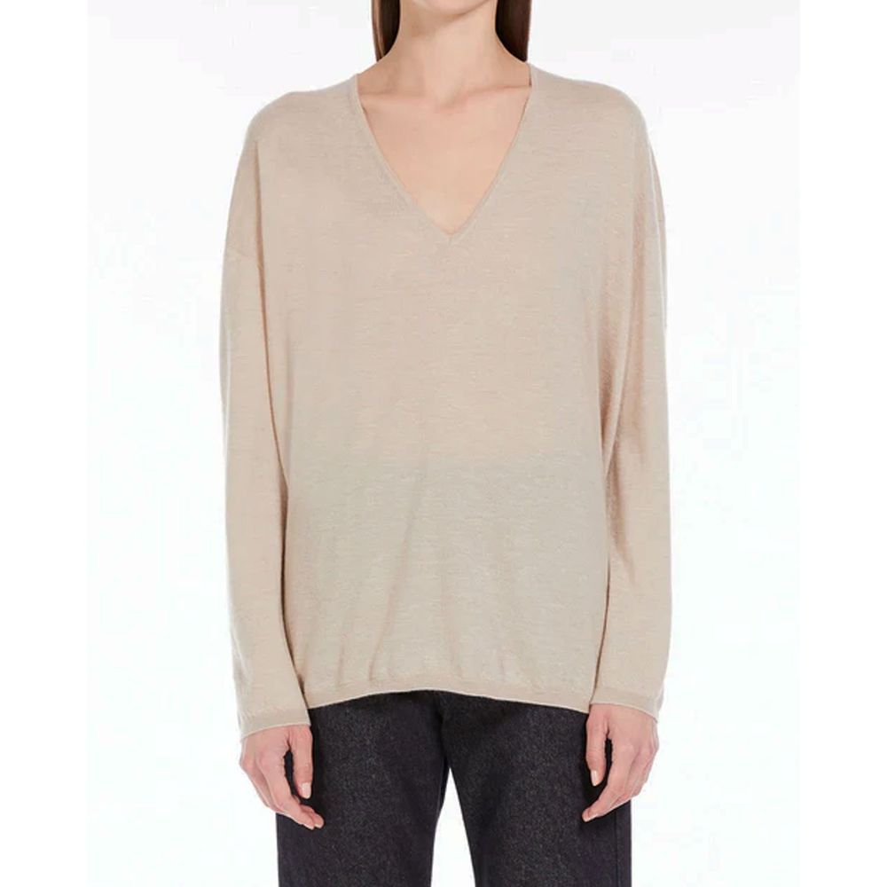 Suéter de cachemir beige Max Mara