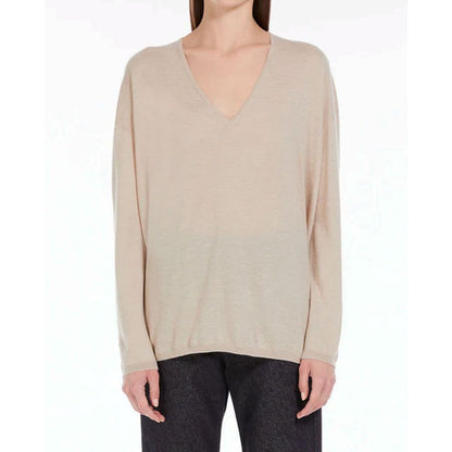Suéter de cachemir beige Max Mara