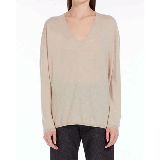 Suéter de cachemir beige Max Mara