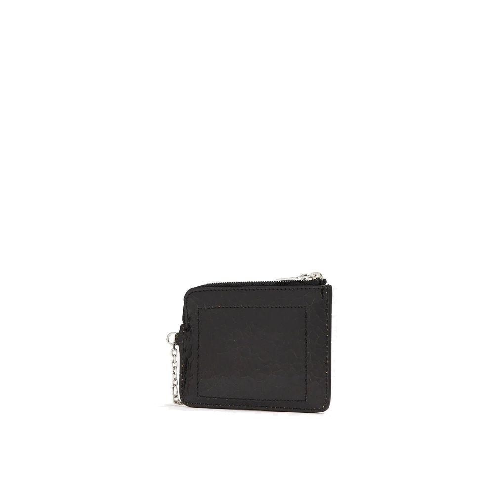 Bolso de mano Alexander McQueen de piel de becerro negra