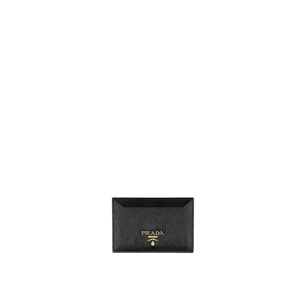 Prada Cartera de Piel de Becerro Negra