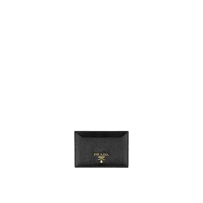 Prada Cartera de Piel de Becerro Negra