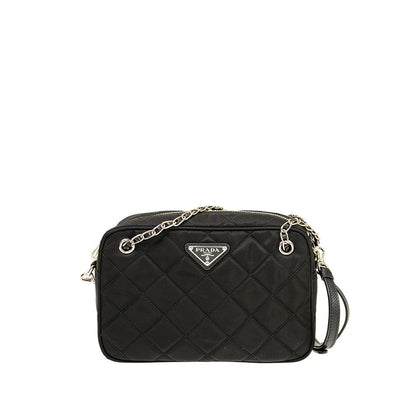 Bolso cruzado de nailon negro Prada
