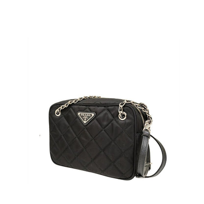Bolso cruzado de nailon negro Prada