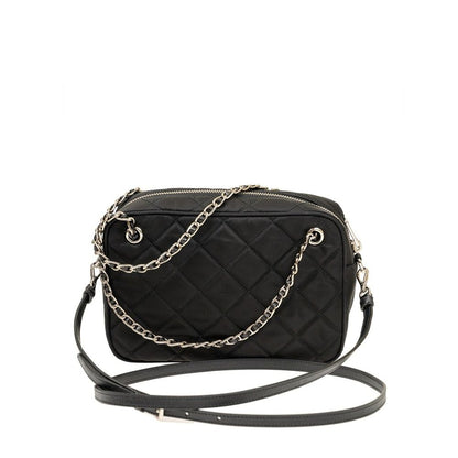 Bolso cruzado de nailon negro Prada