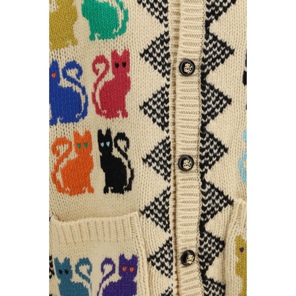 Cárdigan de lana multicolor de Valentino Garavani