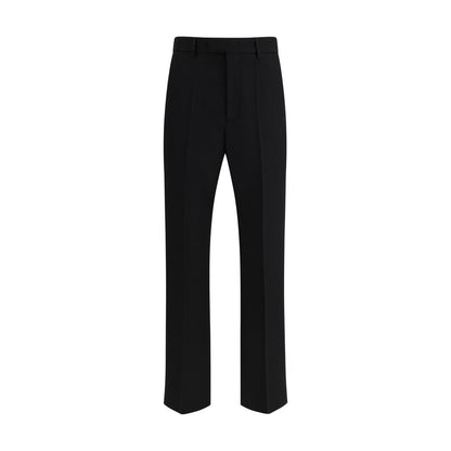 Valentino Garavani Pantalones de Vestir de Lana Negra Oves Aries