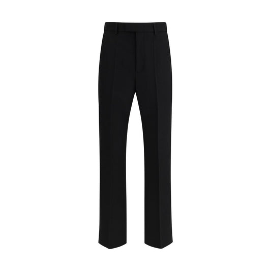 Valentino Garavani Pantalones de Vestir de Lana Negra Oves Aries