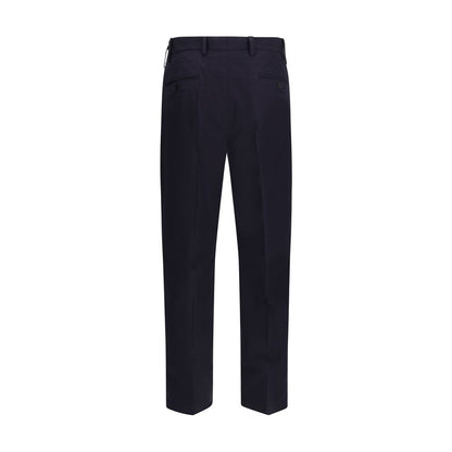 Prada Blue Cotton Casual Pants