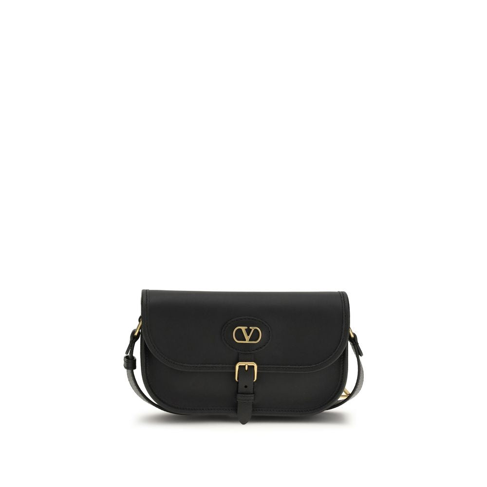 Valentino Garavani Sac à bandoulière en cuir de veau noir
