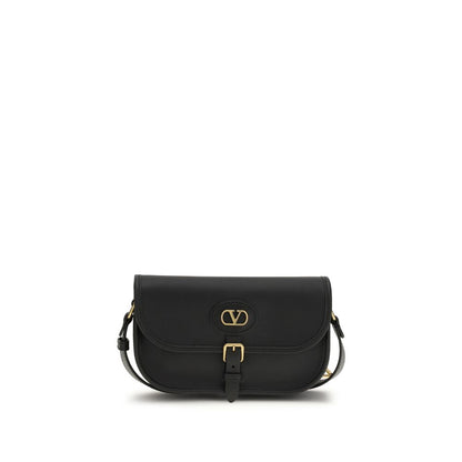 Valentino Garavani Sac à bandoulière en cuir de veau noir