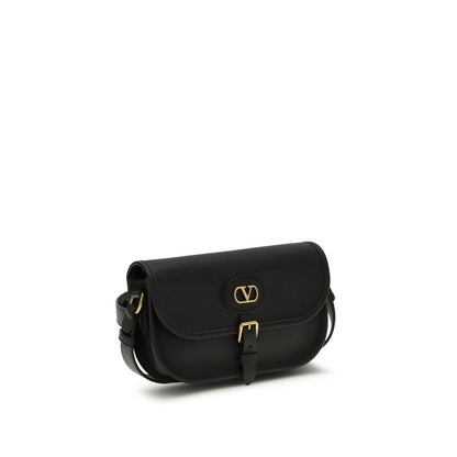 Valentino Garavani Sac à bandoulière en cuir de veau noir