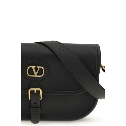 Valentino Garavani Sac à bandoulière en cuir de veau noir